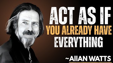 The Art of Surrender: Alan Watts on Letting Go and Trusting the Flow of Life