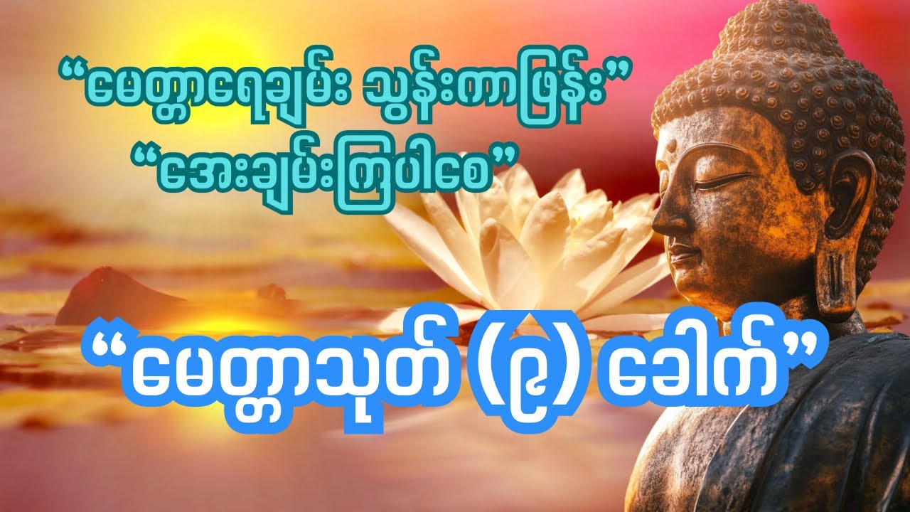 #မေတ္တာသုတ် ကိုးခေါက် #တရားတော်များ #dhamma 