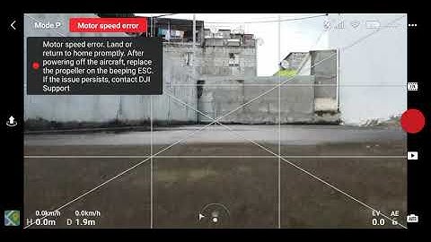Dji mavic mini - motor speed error after update V0500