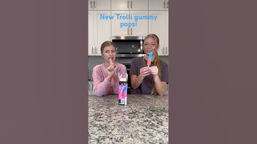 New Trolli gummy pops! #Trolli #tastetest #popsicles #shorts
