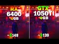 RX 6400 vs GTX 1050 Tİ - Test in 8 Games