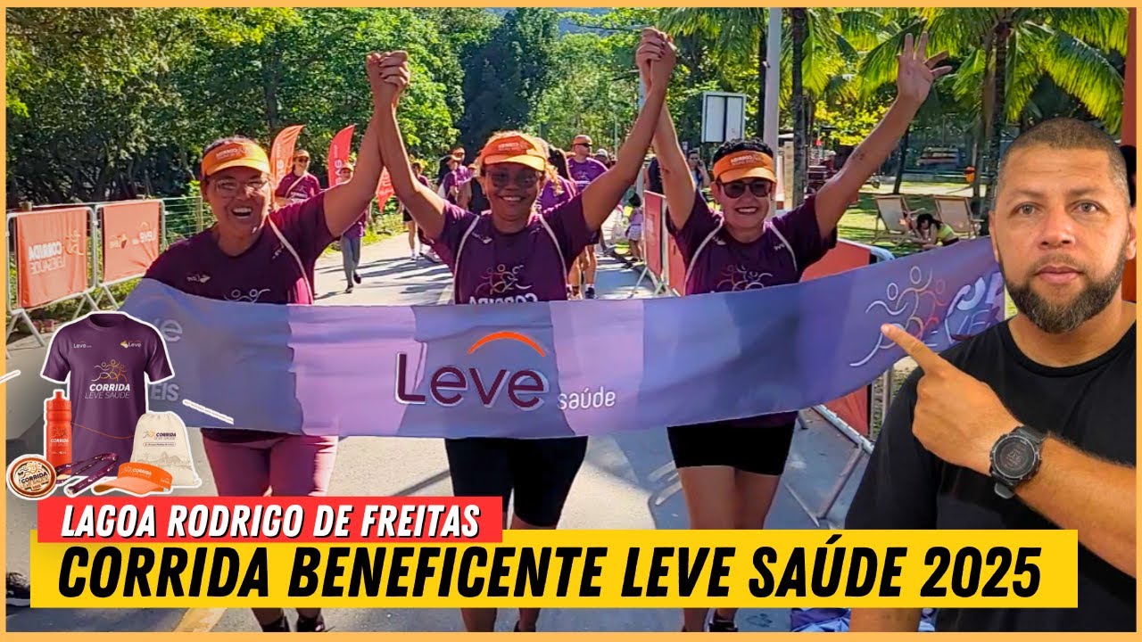 Corrida Leve Saúde 2025 na Lagoa Rodrigo de Freitas RJ
