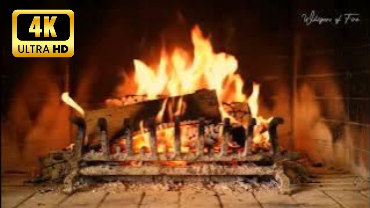 Cozy Fireplace in 4K | Crackling Fire Sounds for Sleep, Relaxation ...