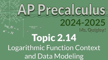 APPC 2.14 Logarithmic Function Context and Data Modeling