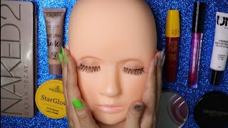 (ASMR vídeo para dormir) MAQUIAGEM NO MANEQUIM 👁👄👁 Sussurrado #1