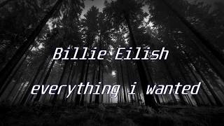 Billie Eilish - Everything i wanted (lyrics)