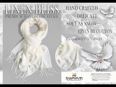 Linen Bliss | Pashmina | Premium Handmade Stole | Swayam
