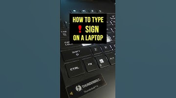 ⚡ How To Press The Exclamation Mark (!) On A Laptop