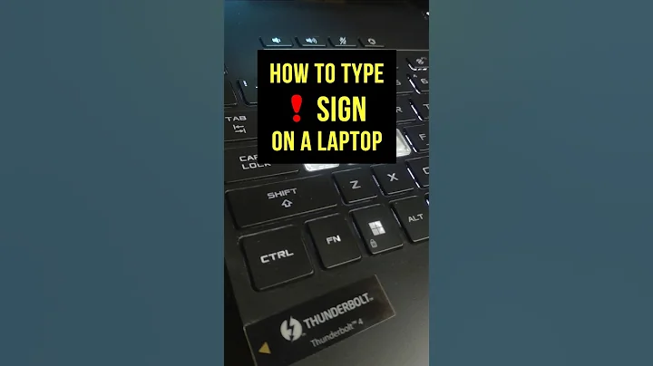 ⚡ How To Press The Exclamation Mark (!) On A Laptop