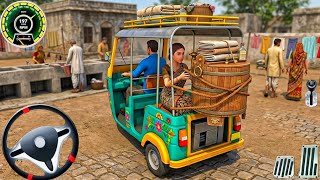 तुक-तुक रिक्शा ड्राइविंग 3D: सिटी पैसेंजर ट्रांसपोर्ट रिक्शा सिम्युलेटर गेम! एंड्रॉइड गेमप्ले screenshot 5