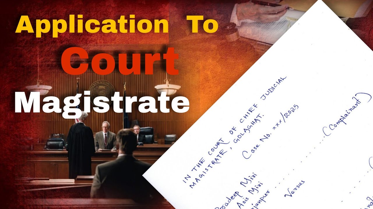 Application To Judicial Magistrate For Absence in Court Due To Severe Health Issues |