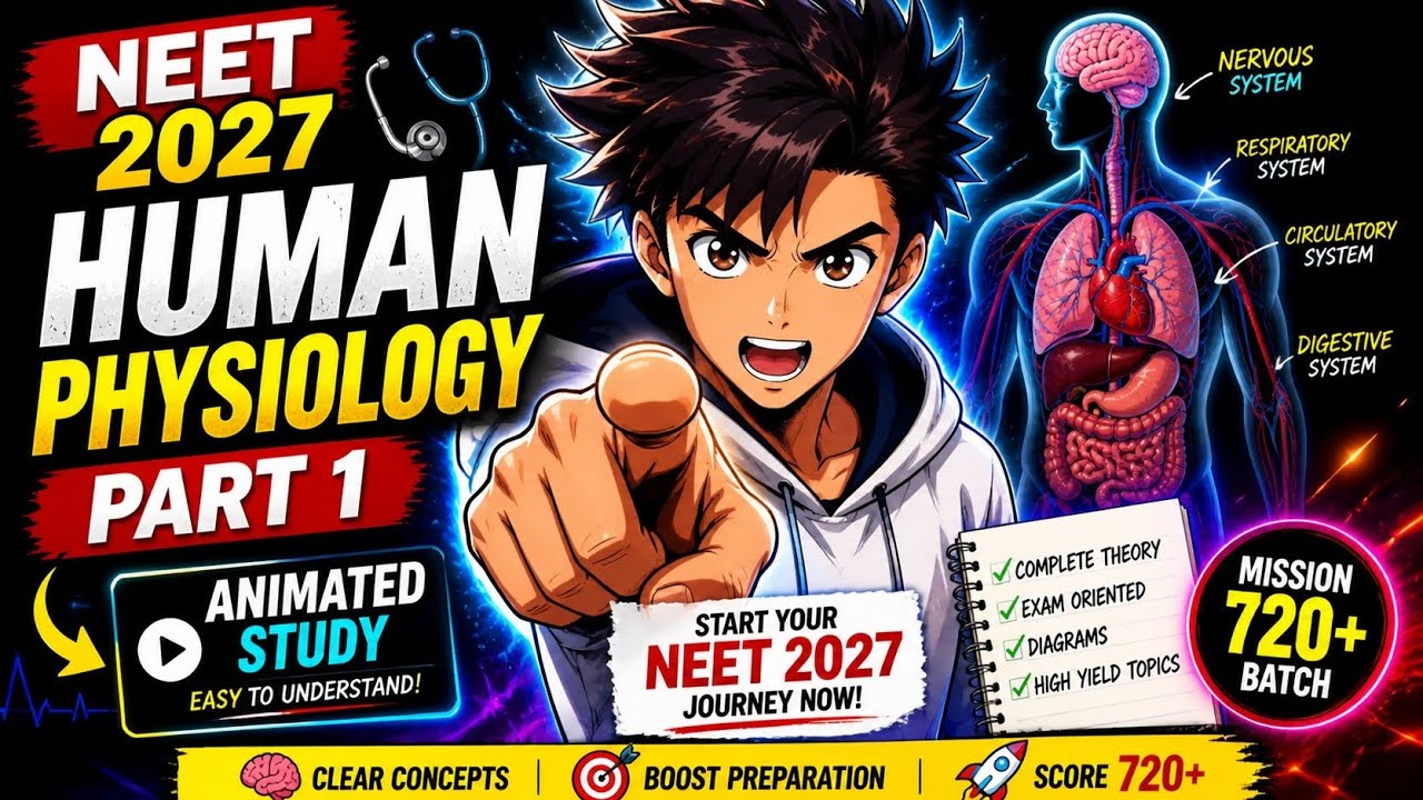 Human Physiology Part 1 🔥 | One Shot Animated | NEET 2027 | Full NCERT ...