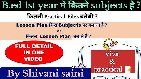CCSU/MSU BEd 1st year practical files ✍🏻 Bed 1st year syllabus practical file details✅💯 BEd 1styear