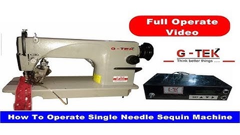 सितारा लगानेवाली मशीन कैसे चलाये ?, How to operate Sequin Sewing Machine, Sequence machine Demo