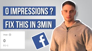 Getting 0 Impressions On Your FB Ads Do This...(3 Minute Tutorial)