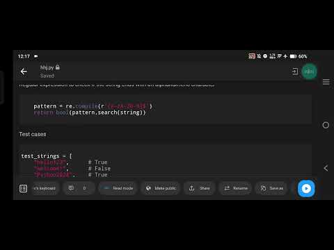Python Regex Program to Check Strings Ending with Alphanumeric Character | Easy Tutorial