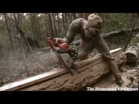 Cutting Lumber with a Chainsaw - Reclaiming Fallen Trees