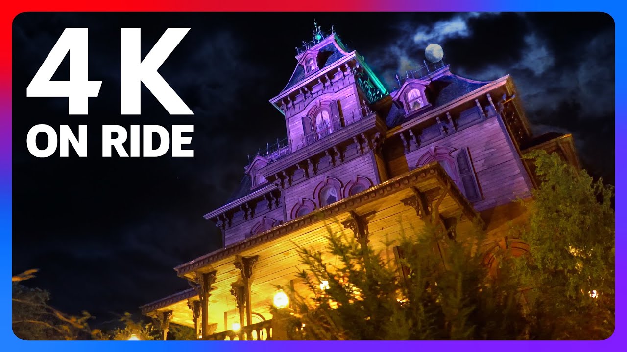 [4K - Extreme Low Light] Phantom Manor - POV & On Ride - Disneyland Paris