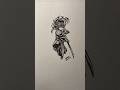 Muichiro tokito stickman to anime drawing #drawing #art #anime #stickman #howtodraw