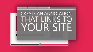 How to Create Annotations with a Link to Your Website