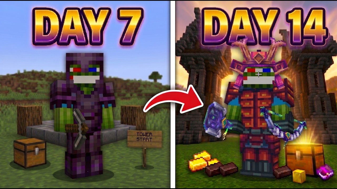 I Spent 7 Days Building EPIC Towers and Grinding for INSANE Loot