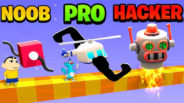 SHINCHAN OGGY PLAYING AMAZING DRAW CLIMBER GAME CHALLENGE | NOOB PRO HACKER GAME