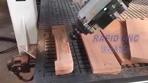 1325 ATC Automatic Tool Changing 4 axis cnc router working on solid wood