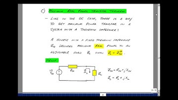 ECE202msu: Chapter 16 - Maximum Real Power Transfer Theorem