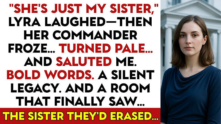 My Sister Mocked Me In Front Of Everyone — Then Her Commander Saluted Me