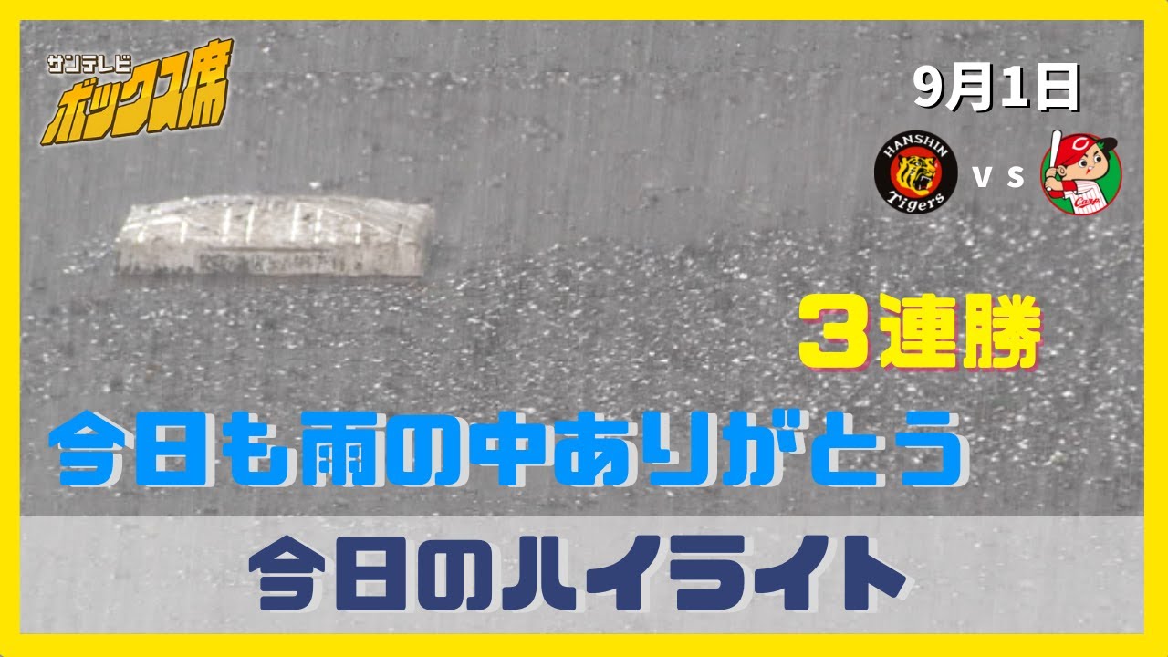みんなで 才木のために 試合ハイライト プロ野球 阪神ー広島 22年9月1日 サンテレビボックス席 Youtube