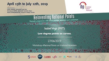 Low degree points on curves. - Vogt - Workshop 2 - CEB T2 2019