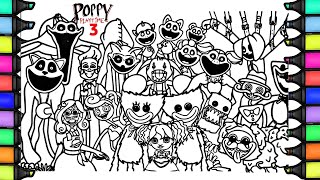 Poppy Playtime Chapter 3 Coloring Pages / How To Color All New Bosses And Monsters / NCS Music