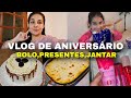 VLOG: MEU ANIVERSÁRIO E DA MINHA FILHA, GANHAMOS BOLO SURPRESA, JANTAR DELÍCIA, MOSTREI PRESENTES