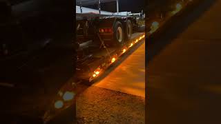 Glass is Class #melons #glass #lowboy #rgn #chickenlights #heavyhaul #largecar #custom #trailer #fyp