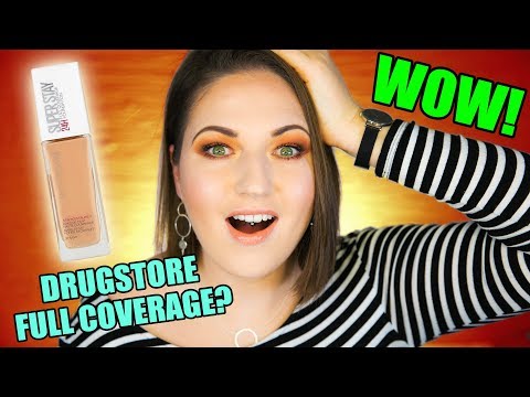 Maybelline Full Coverage Foundation - WOW!! Wear Test & Review