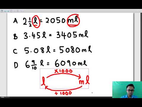 Video: Cara Menukar Liter Menjadi Perpuluhan