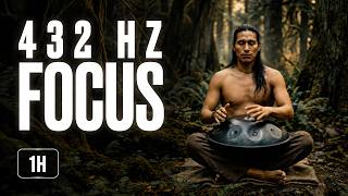 1 Hour Sacred Grove Handpan — 432Hz Harmonic Layers for Goal Setting and Focus