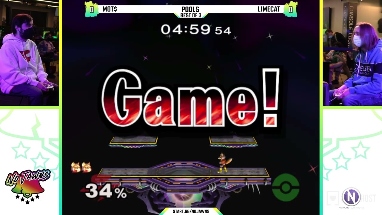 No Jawns 2: Pools - Mot$ (Fox) Vs. Limecat (Puff) - SSBM Tournament