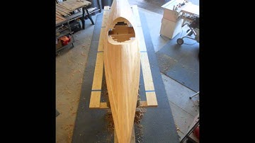 Installing a Cockpit Recess on a Cedar Strip Kayak  - No Music