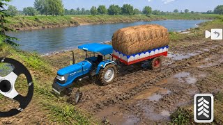 Sonalika Mazda Tractor Driving - Indian Tractor Simulator Game - Android Gameplay part 1 screenshot 5