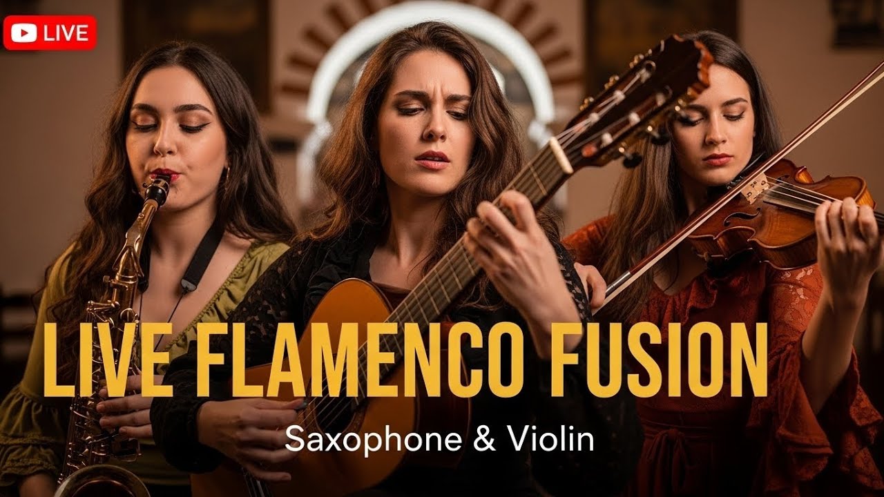 LIVE NOW! Relax Music Instantly — Flamenco Sax Violin