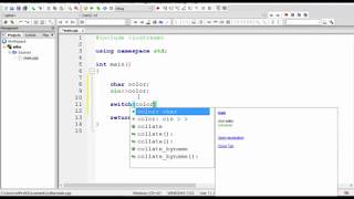 C++ Programming Tutorials - 12- Switch Exercises - calculator, Traffic Lights