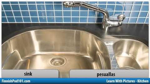 Learn Finnish with Pictures - Cooking in the Kitchen