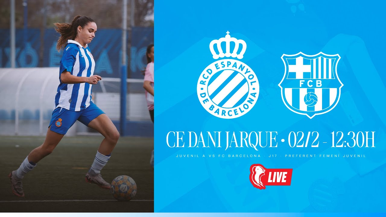 🔴 LIVE | ⚽️ Juvenil A 🆚 FC Barcelona | J17 | Preferent Femení Juvenil | #RCDEFem #La21
