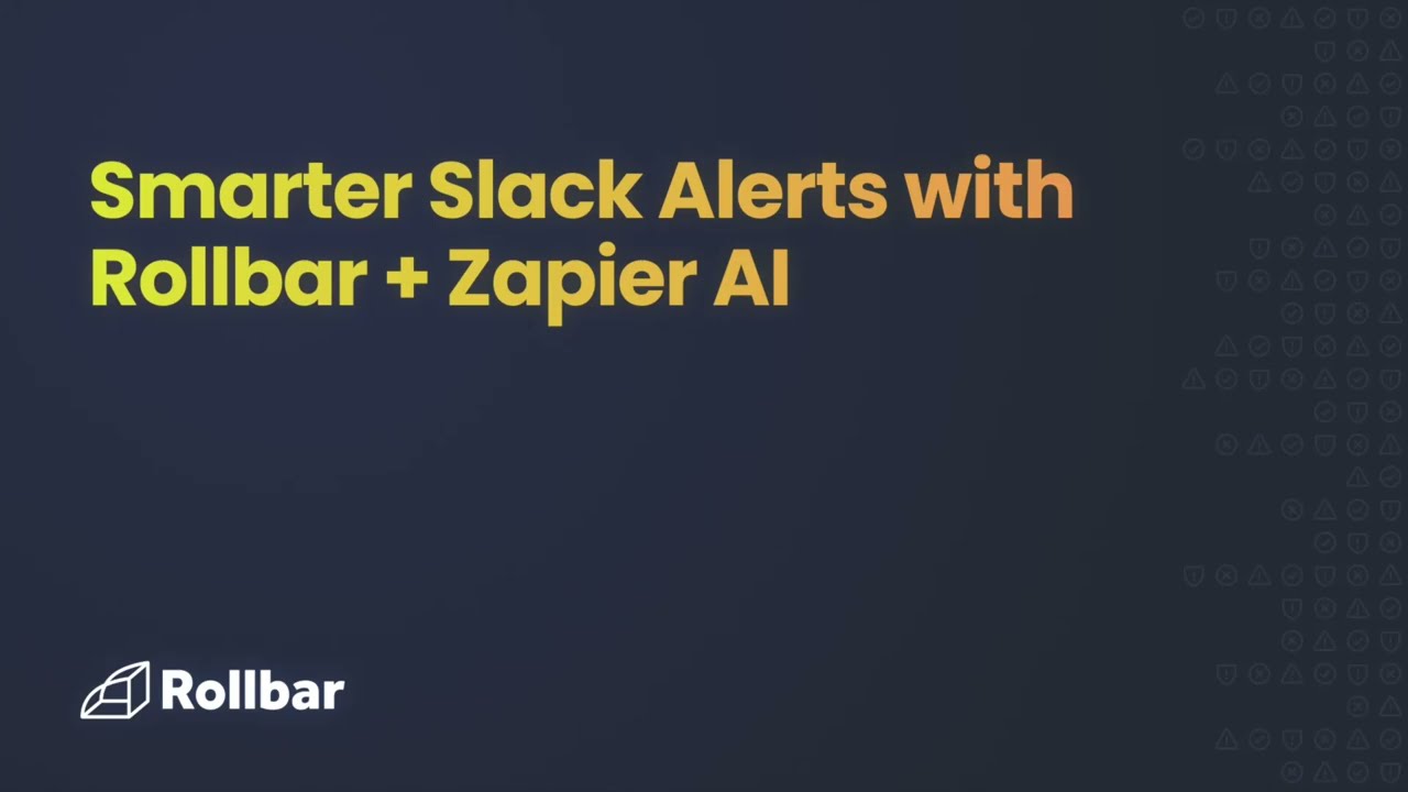 Smarter Slack alerts with Rollbar and Zapier AI integration