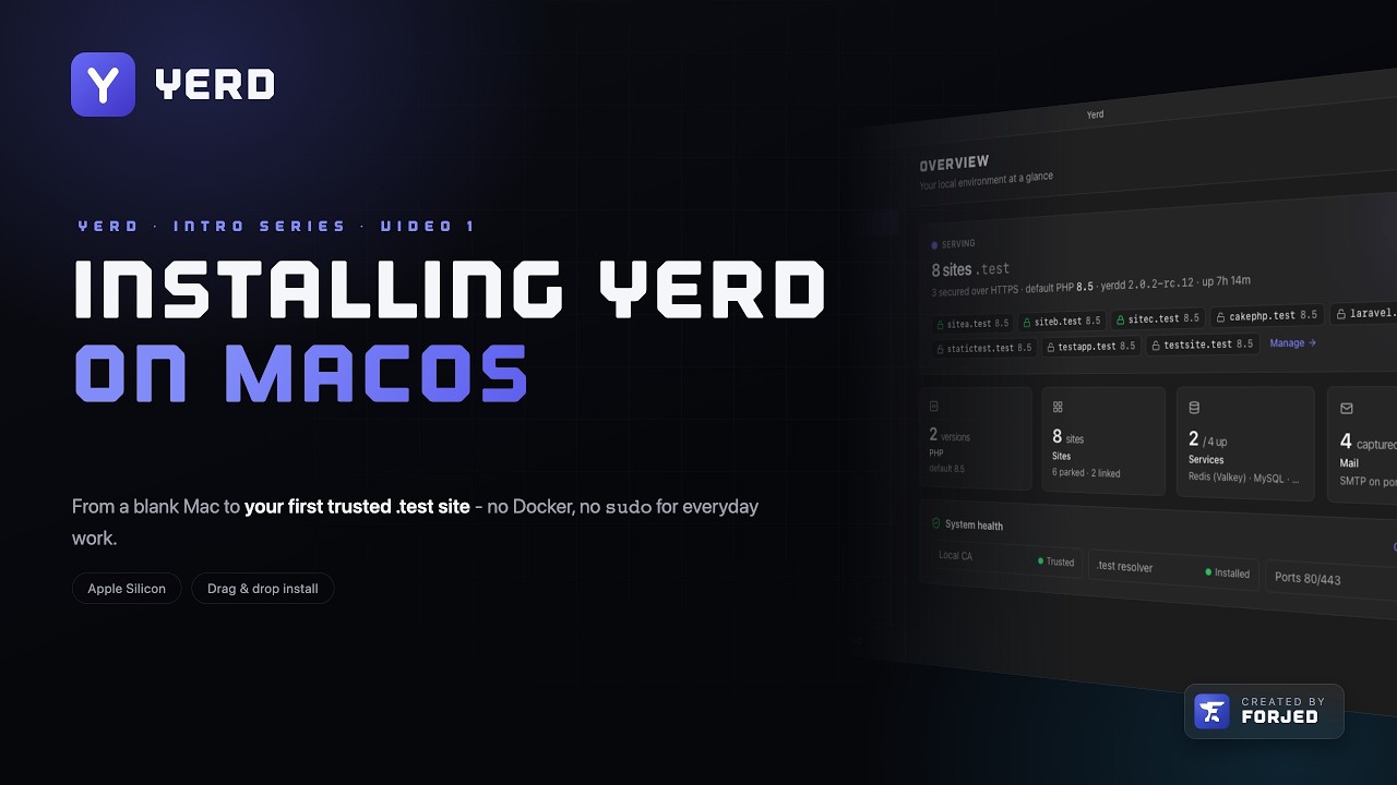 Installing Yerd - Local PHP, without the friction