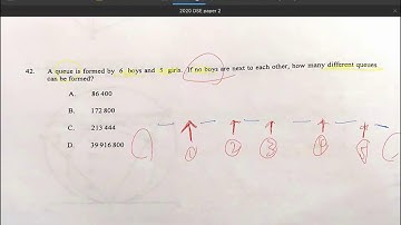 DSE Math CP 2020 P2 Q42 (Permutation and Combination)