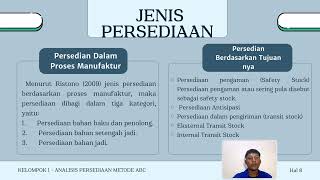 KELOMPOK 1 MANAJEMEN PERSEDIAAN - ANALISIS PERSEDIAAN METODE ABC