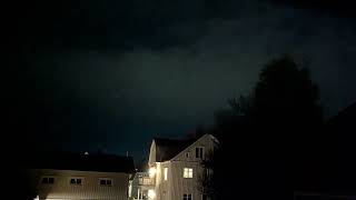 Timelapse of Nordic night #aurora #cloud #stars 