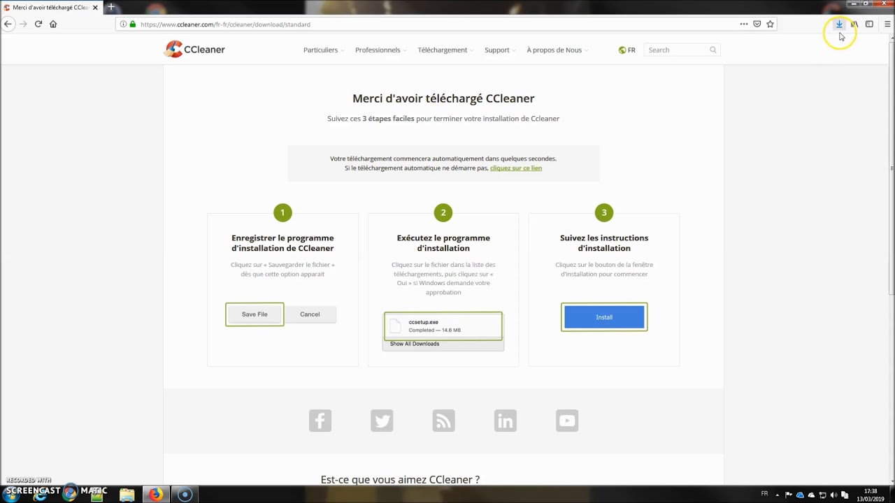Ccleaner - Installation - YouTube